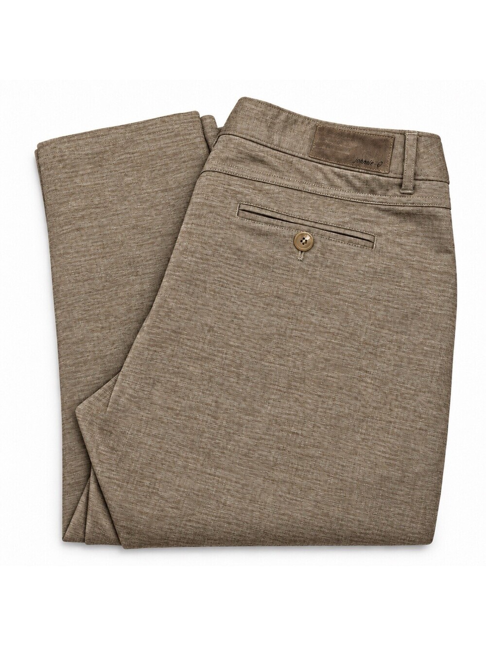 johnnie-O Mens Pants 34x30 Brown Stretch Performance Golf Chino Straight Leg